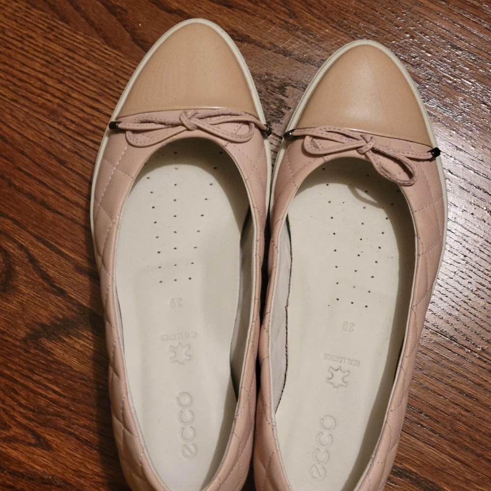 Ecco Gillian pink ballet flats 39